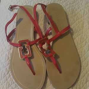 Talbots leather steaps sandals size 7